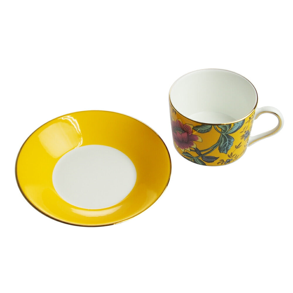 ウェッジウッド (WEDGWOOD) ワンダーラスト イエロー トンキン ティーカップ＆ソーサー         