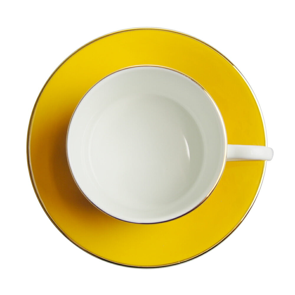 ウェッジウッド (WEDGWOOD) ワンダーラスト イエロー トンキン ティーカップ＆ソーサー         