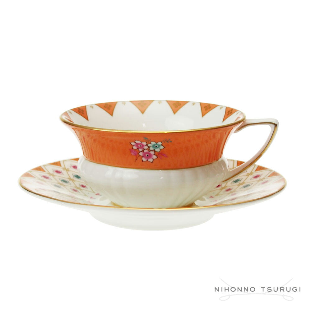 ウェッジウッド (WEDGWOOD) ワンダーラスト ピオニーダイヤモンド ティーカップ＆ソーサー         