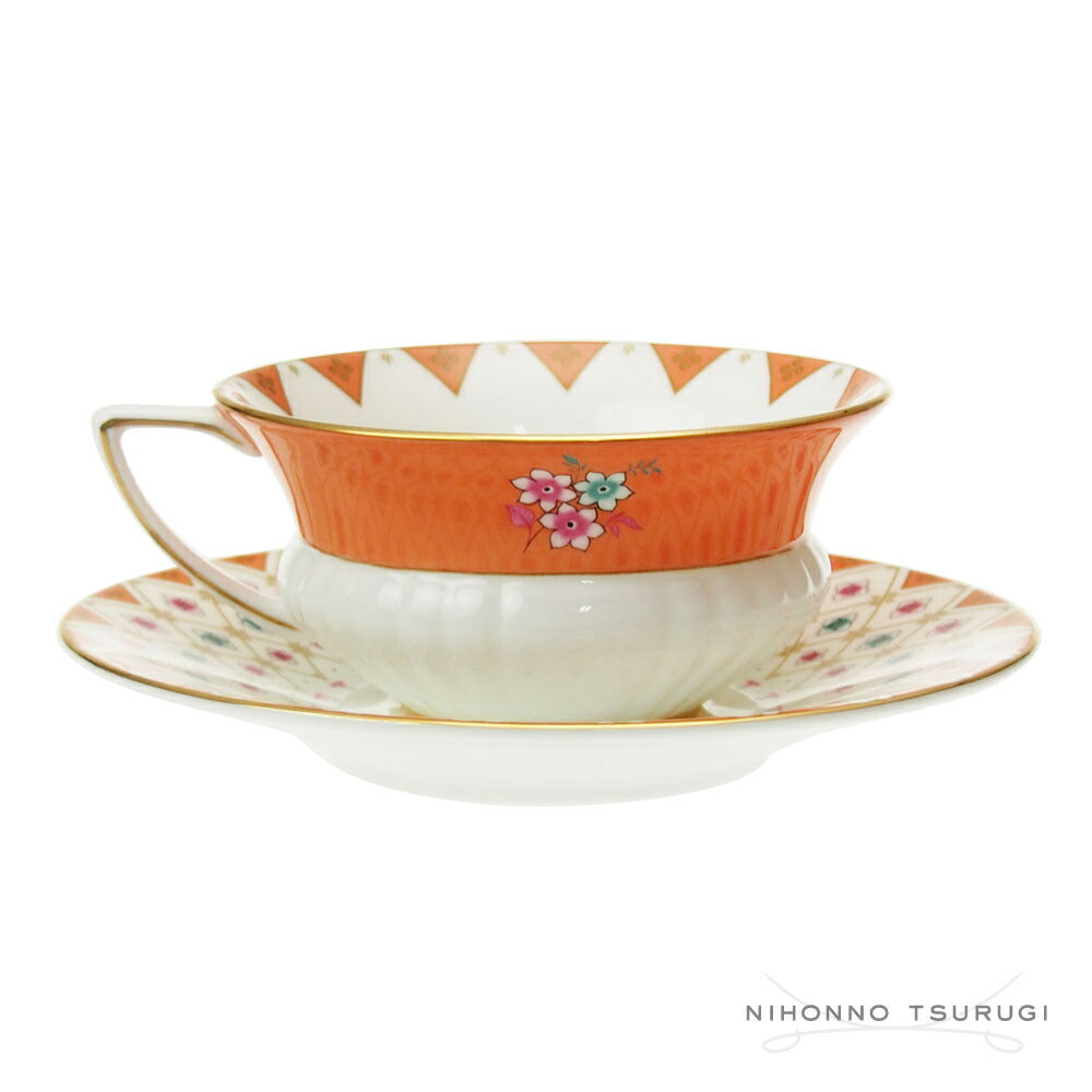 ウェッジウッド (WEDGWOOD) ワンダーラスト ピオニーダイヤモンド ティーカップ＆ソーサー         