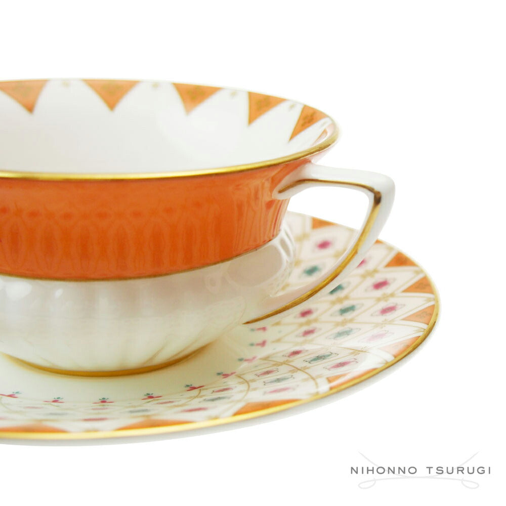 ウェッジウッド (WEDGWOOD) ワンダーラスト ピオニーダイヤモンド ティーカップ＆ソーサー         