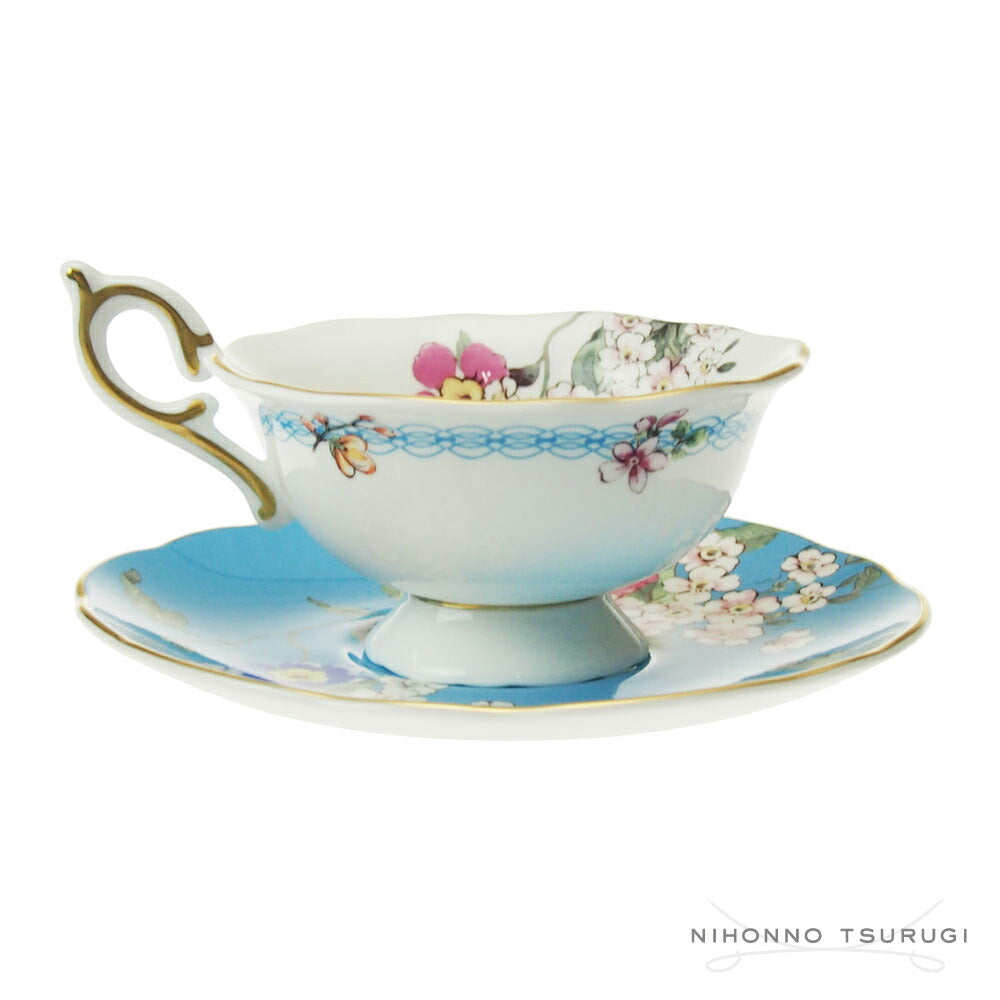 ウェッジウッド (WEDGWOOD) ワンダーラスト アップルブロッサム ティーカップ＆ソーサー         