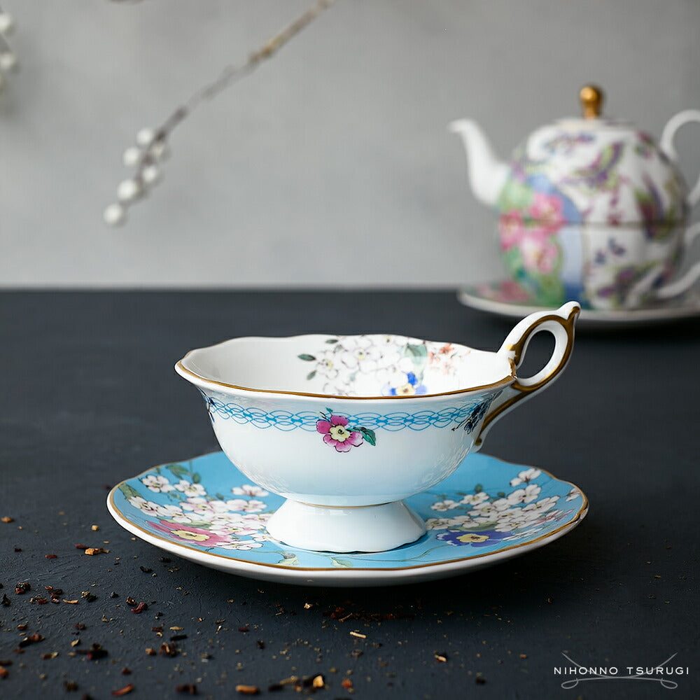 ウェッジウッド (WEDGWOOD) ワンダーラスト アップルブロッサム ティーカップ＆ソーサー         