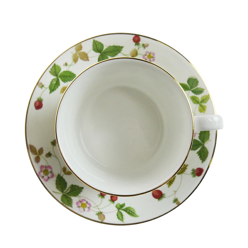 ウェッジウッド (WEDGWOOD) ワイルドストロベリー デルフィー カップ＆ソーサー ペアセット         
