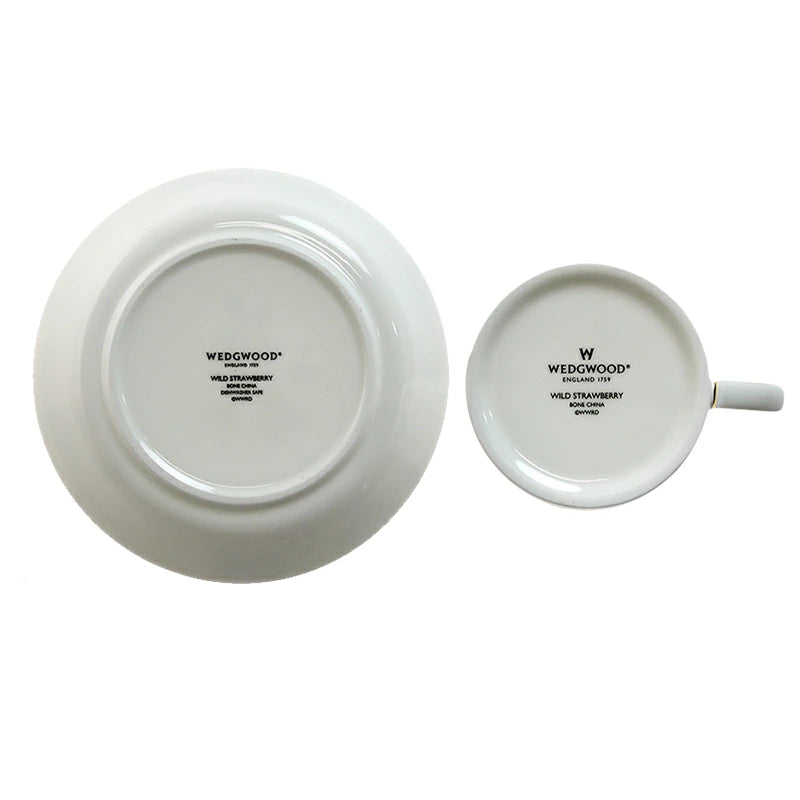 ウェッジウッド (WEDGWOOD) ワイルドストロベリー デルフィー カップ＆ソーサー ペアセット         