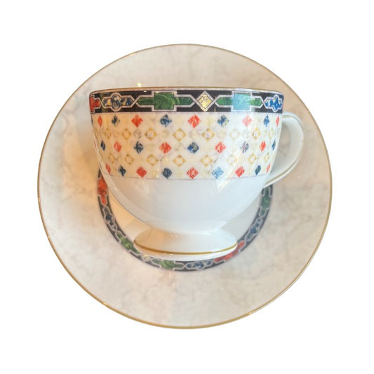 【イギリス製】ウェッジウッド (WEDGWOOD) ハーレクイン ティーカップ&ソーサー リー 200cc 壺マーク