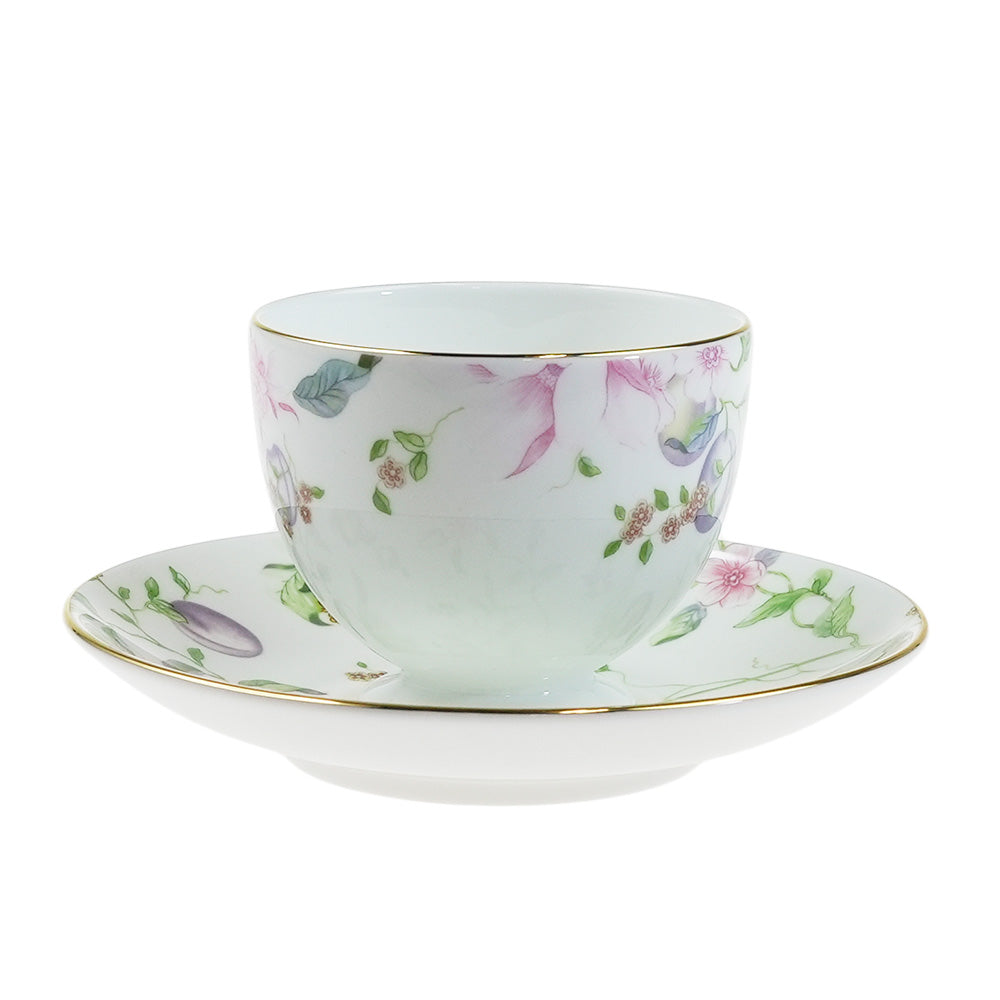 【イギリス製】ウェッジウッド (WEDGWOOD) スウィートプラム ティーカップ＆ソーサー リー