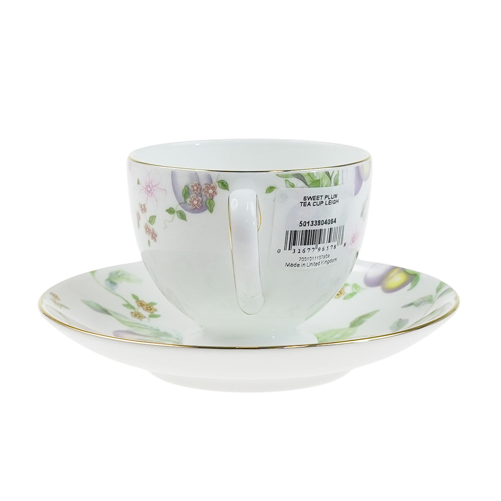 【イギリス製】ウェッジウッド (WEDGWOOD) スウィートプラム ティーカップ＆ソーサー リー