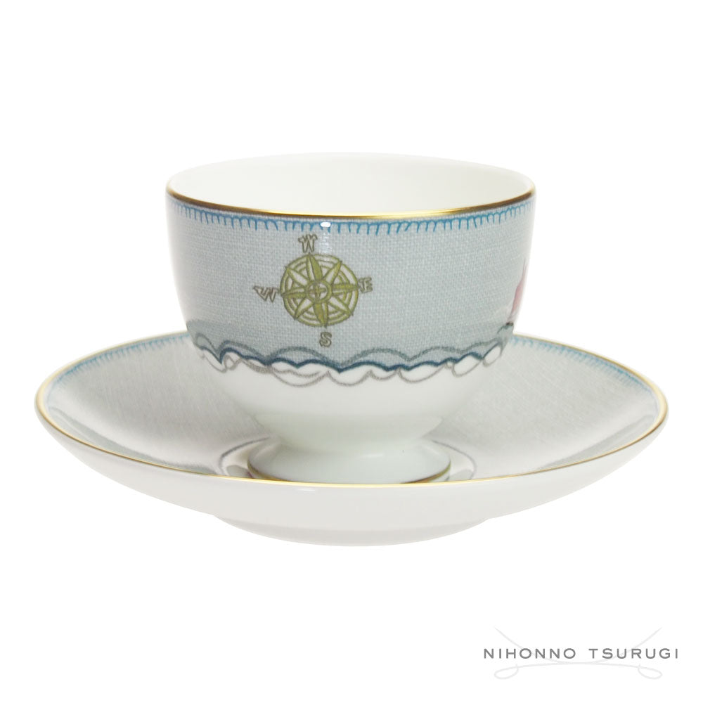 ウェッジウッド (WEDGWOOD) セイラーズ フェアウェル by Kit Kemp ティーカップ&ソーサー リー