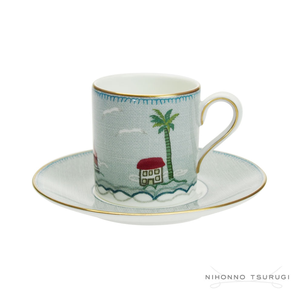 ウェッジウッド (WEDGWOOD) セイラーズ フェアウェル by Kit Kemp ボンドカップ&ソーサー