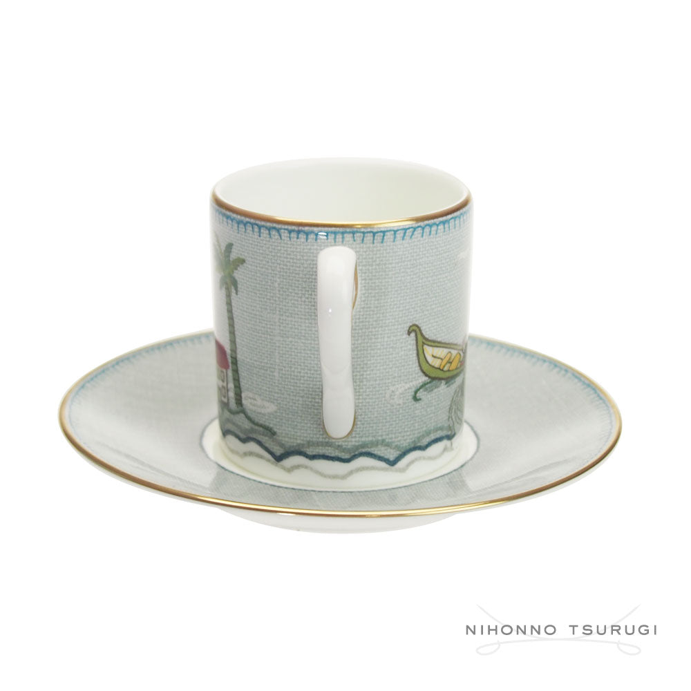 ウェッジウッド (WEDGWOOD) セイラーズ フェアウェル by Kit Kemp ボンドカップ&ソーサー