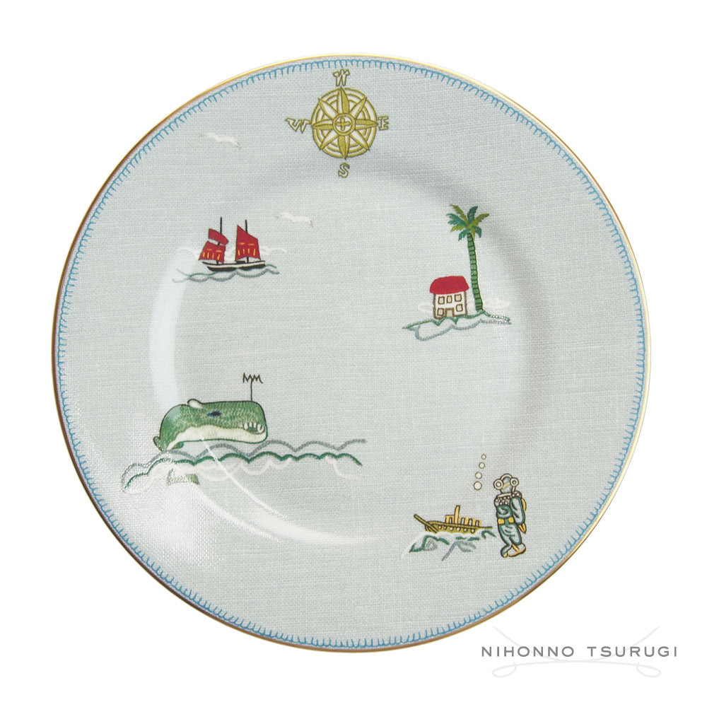 ウェッジウッド (WEDGWOOD) セイラーズ フェアウェル by Kit Kemp プレート 20cm