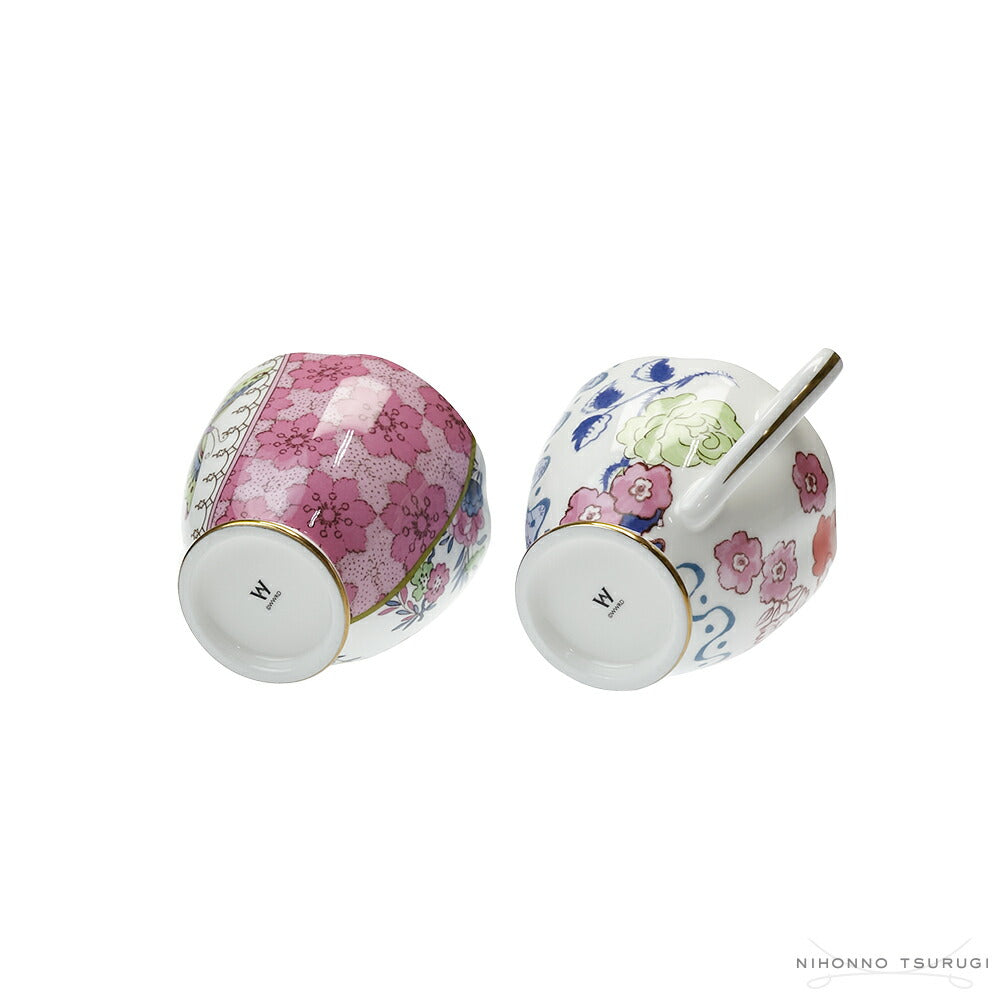 ウェッジウッド (WEDGWOOD) バタフライブルーム シュガーボウル & クリーマー