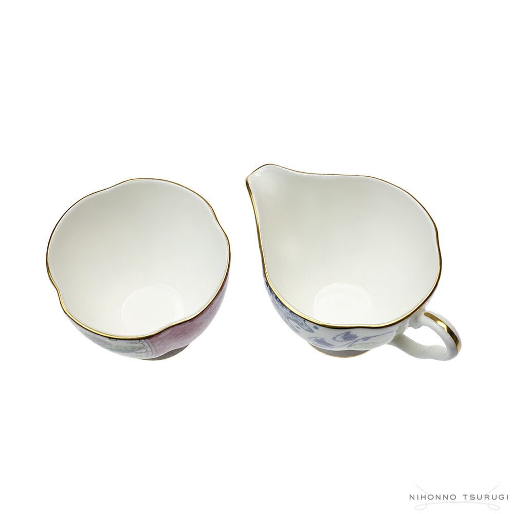 ウェッジウッド (WEDGWOOD) バタフライブルーム シュガーボウル & クリーマー
