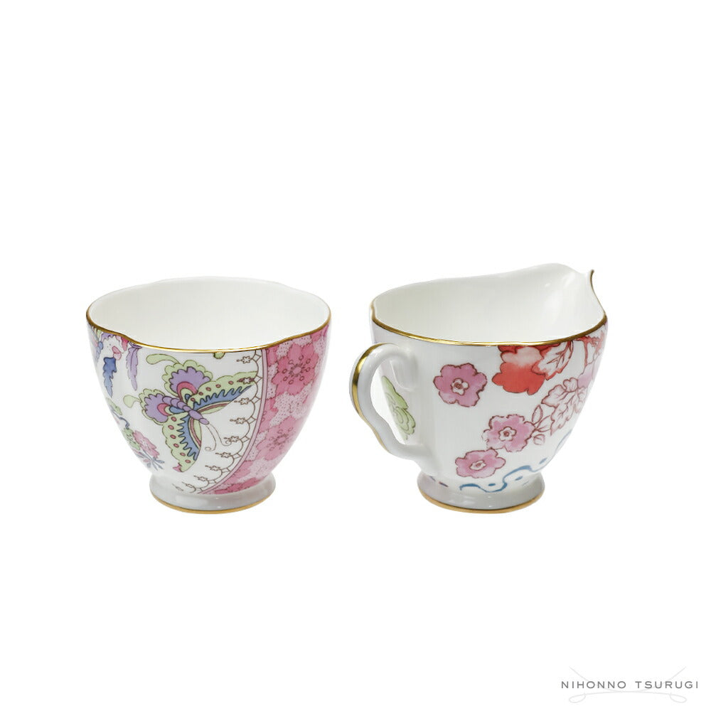 ウェッジウッド (WEDGWOOD) バタフライブルーム シュガーボウル & クリーマー