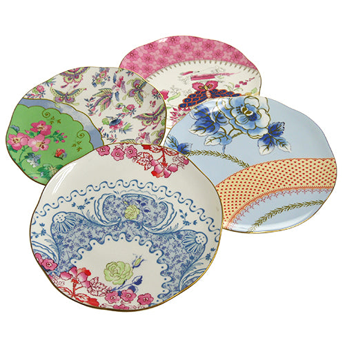 ウェッジウッド (WEDGWOOD) バタフライブルーム プレート 20cm 4枚セット