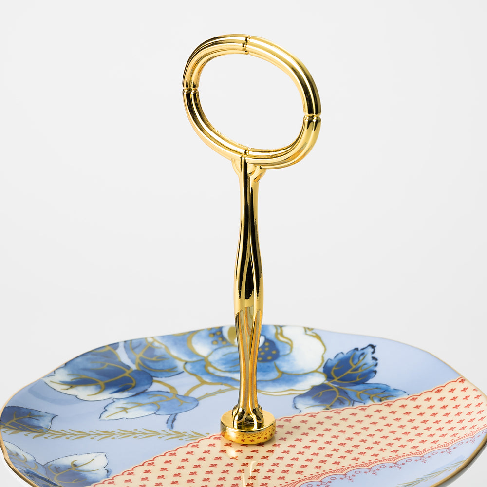 ウェッジウッド (WEDGWOOD) バタフライブルーム 2段ケーキスタンド