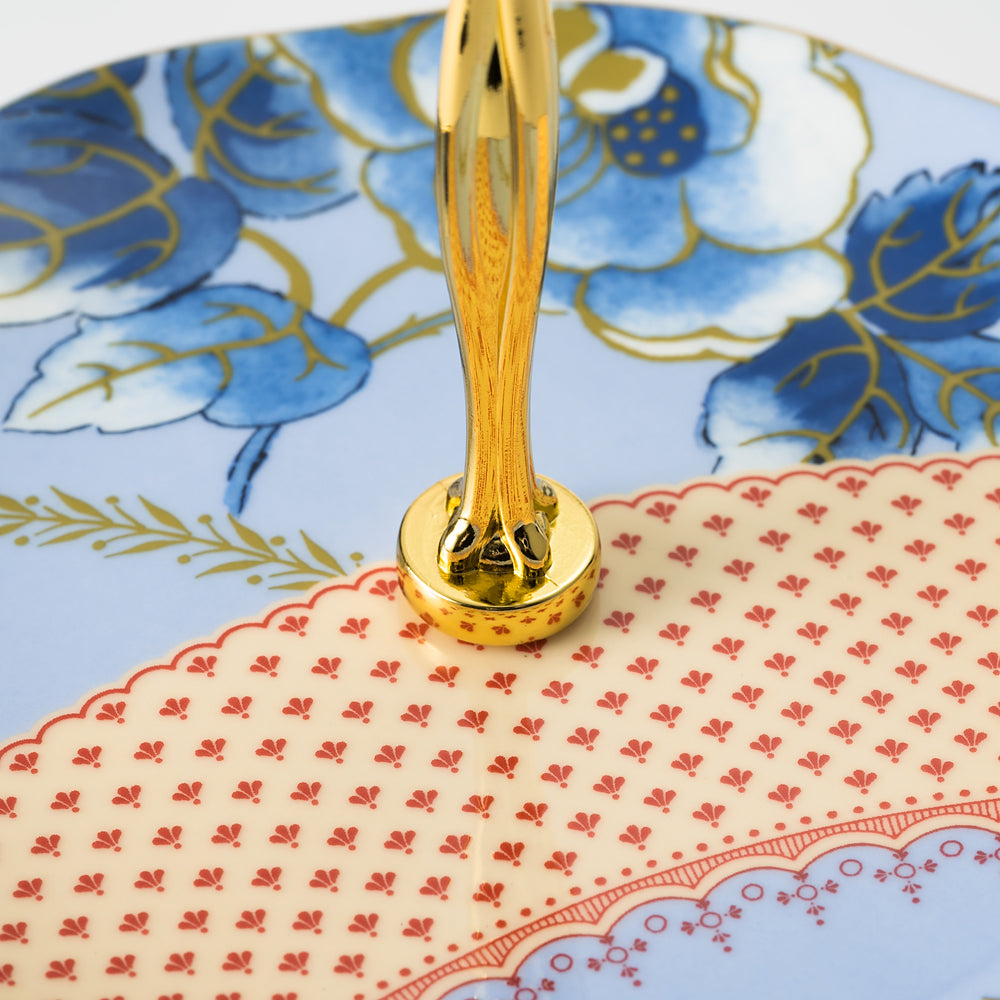 ウェッジウッド (WEDGWOOD) バタフライブルーム 2段ケーキスタンド