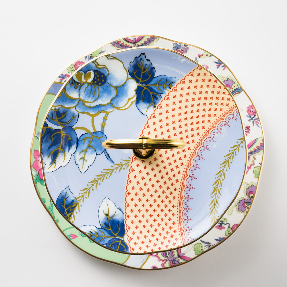 ウェッジウッド (WEDGWOOD) バタフライブルーム 2段ケーキスタンド