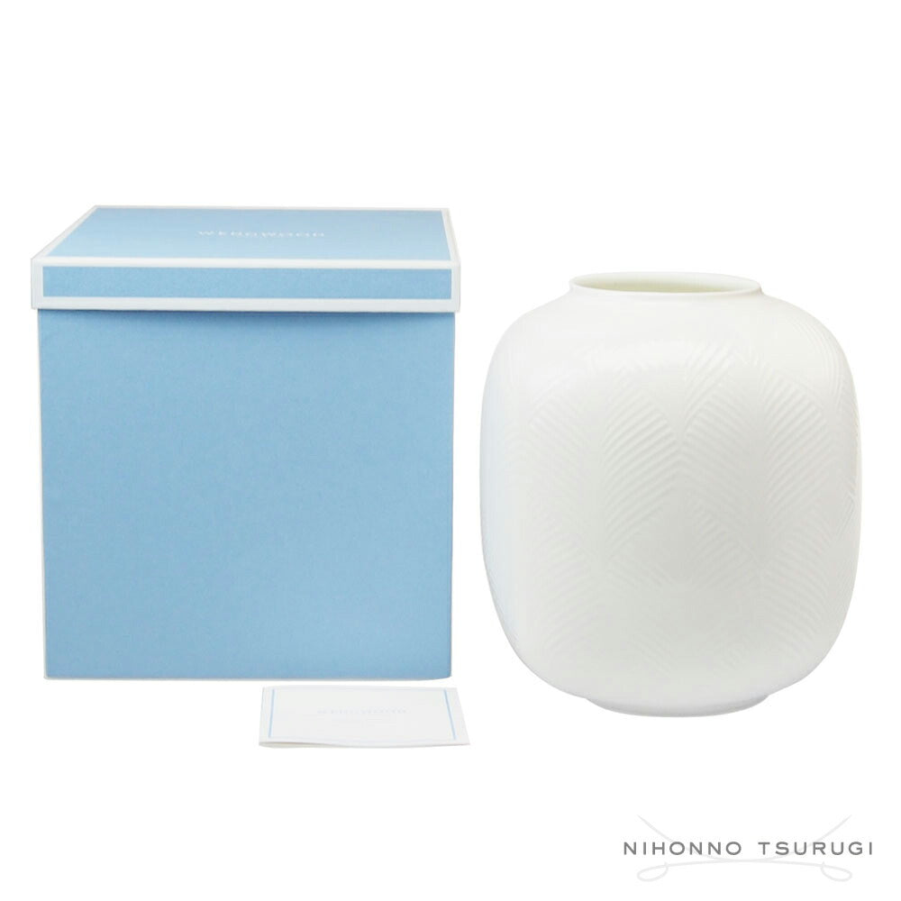 ウェッジウッド (WEDGWOOD) ホワイトフォリア ベース 21cm
