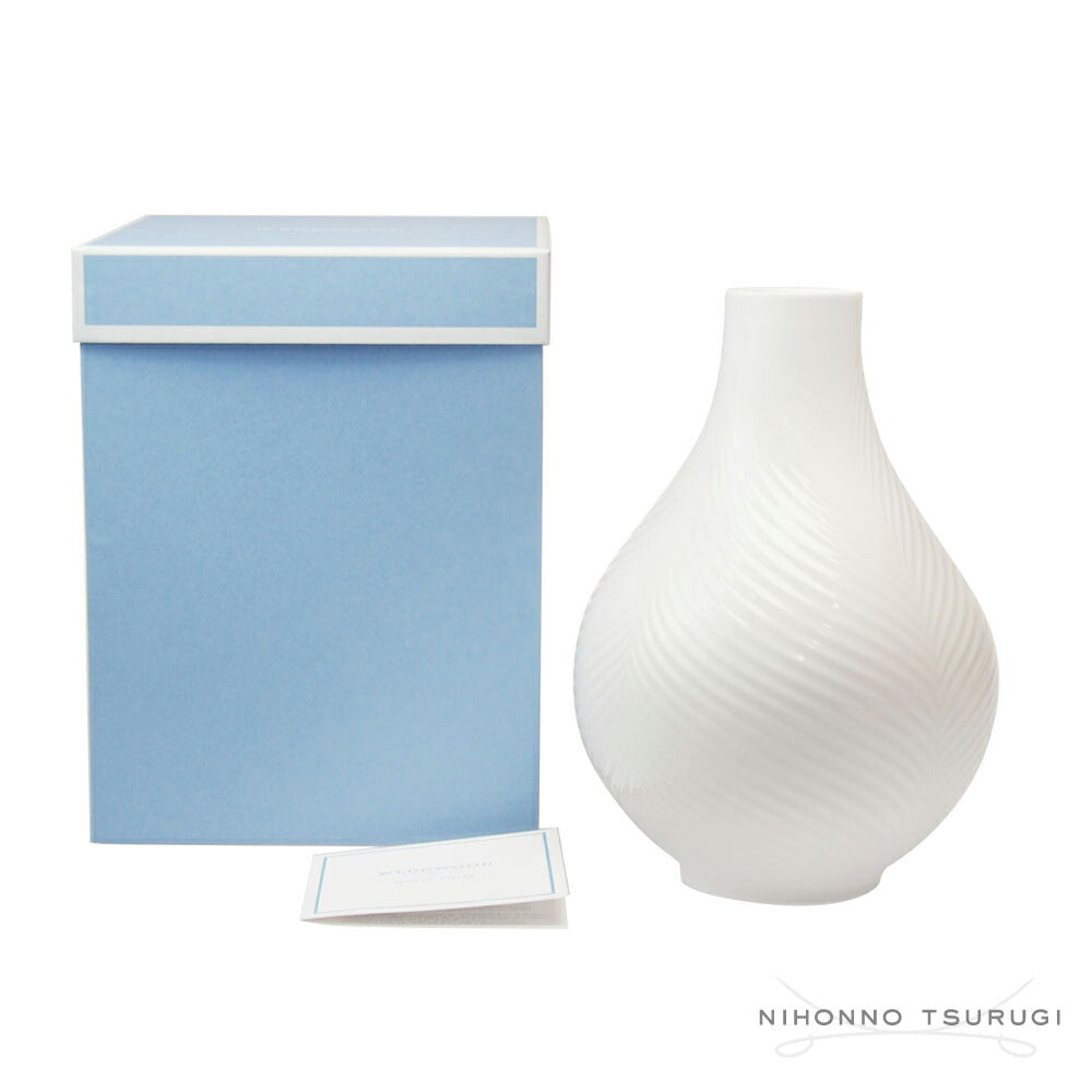 ウェッジウッド (WEDGWOOD) ホワイトフォリア ベース 23cm