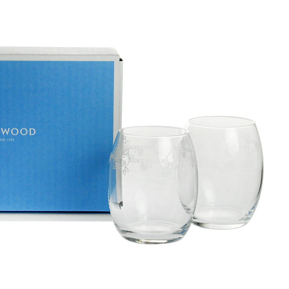 ウェッジウッド (WEDGWOOD) フェスティビティ クリスタル タンブラー ペア BOX付