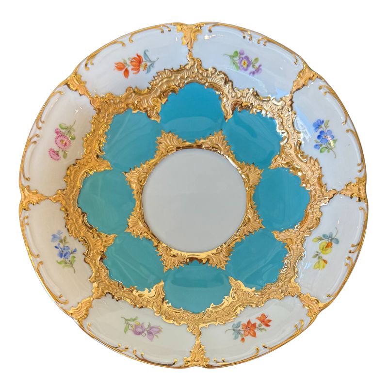 マイセン (Meissen) 金彩小花 ターコイズゴールド コーヒーカップ&ソーサー 200ml 017179/15582