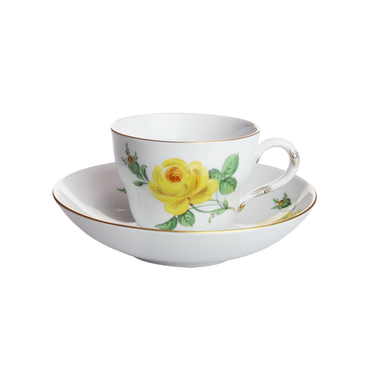 マイセン (Meissen) イエローローズ コーヒーカップ＆ソーサー 55891（エスプレッソ用）