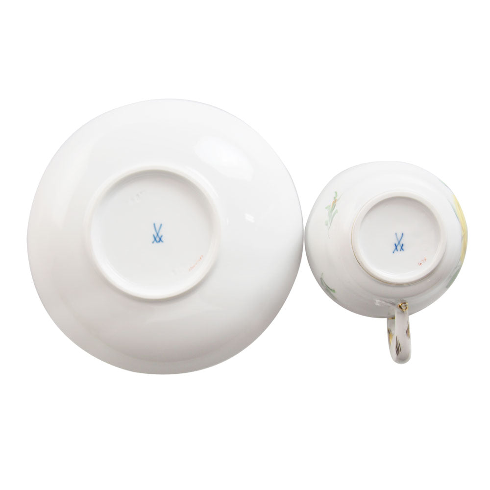マイセン (Meissen) イエローローズ コーヒーカップ＆ソーサー 55891（エスプレッソ用）