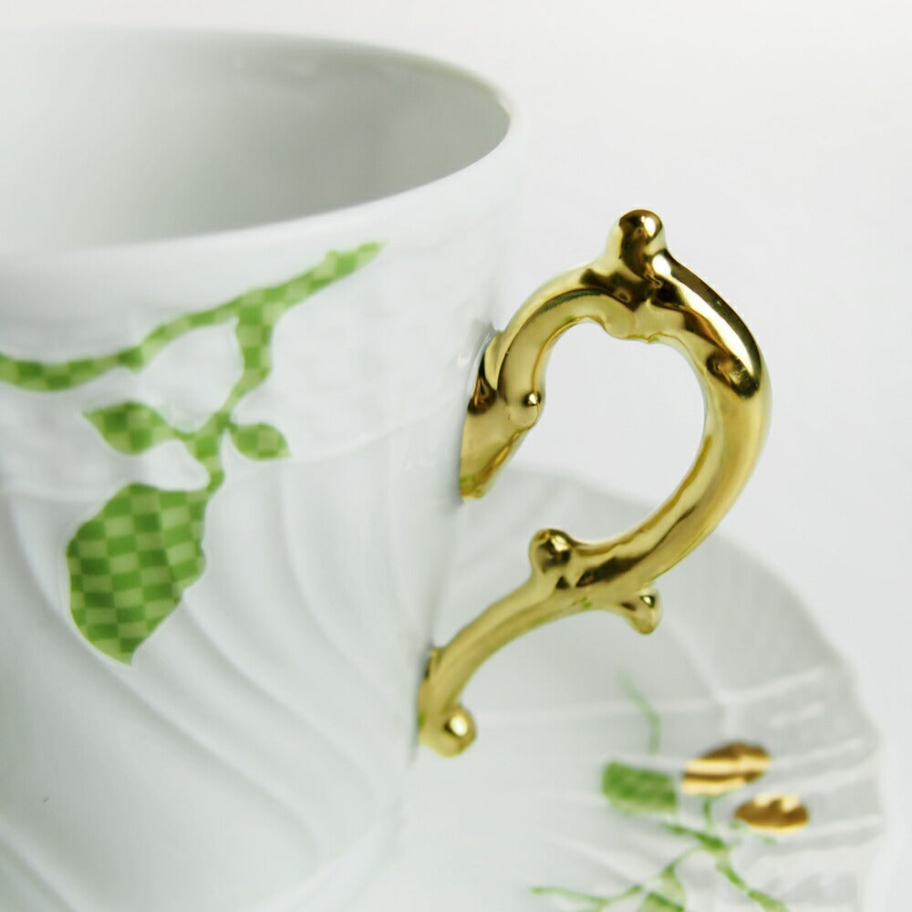 ジノリ1735 フィオーリヴェルディ コーヒーカップ&ソーサー [L]