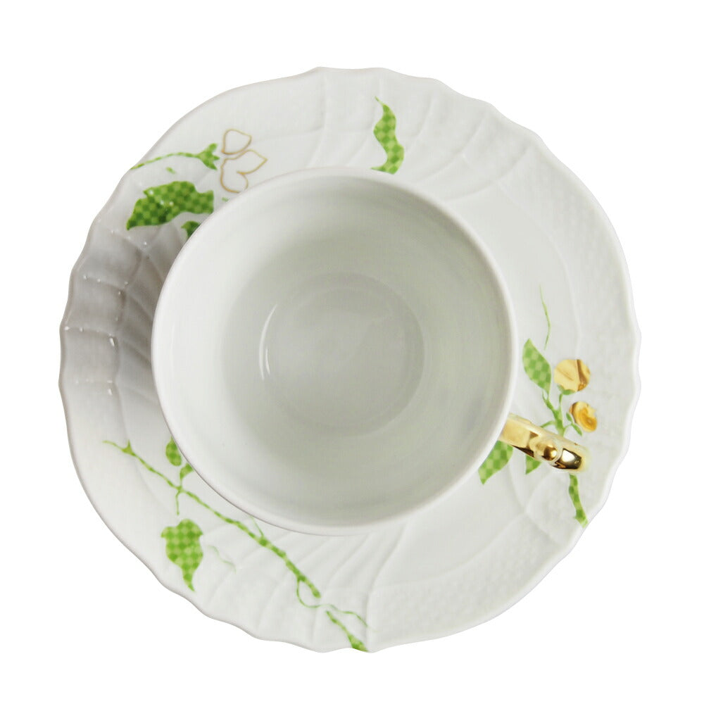 ジノリ1735 フィオーリヴェルディ コーヒーカップ&ソーサー [L]