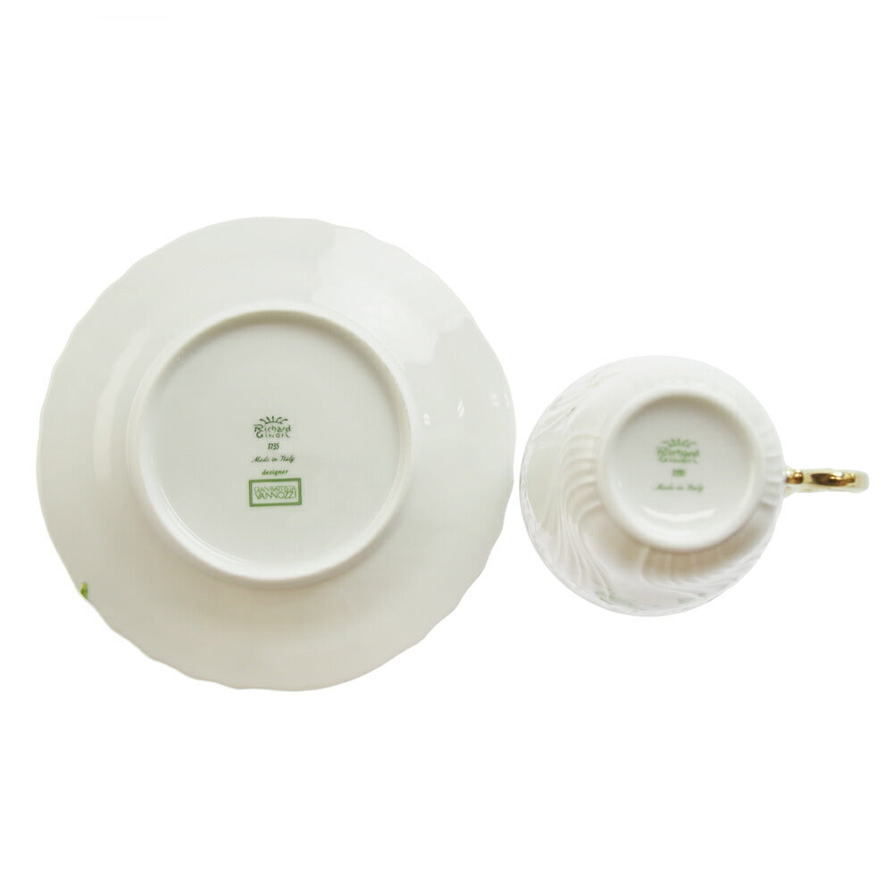 ジノリ1735 フィオーリヴェルディ コーヒーカップ&ソーサー [L]