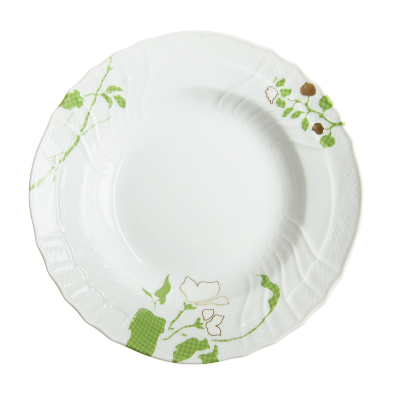 ジノリ1735 フィオーリヴェルディ スーププレート 24cm 02-0180