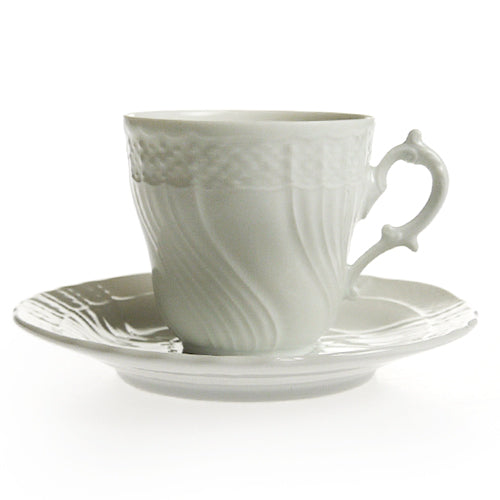 ジノリ1735 ベッキオジノリホワイト ベッキオホワイト コーヒーカップ＆ソーサー [L]