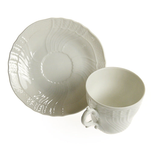 ジノリ1735 ベッキオジノリホワイト ベッキオホワイト コーヒーカップ＆ソーサー [L]