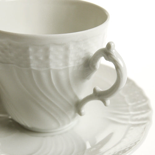 ジノリ1735 ベッキオジノリホワイト ベッキオホワイト コーヒーカップ＆ソーサー [L]