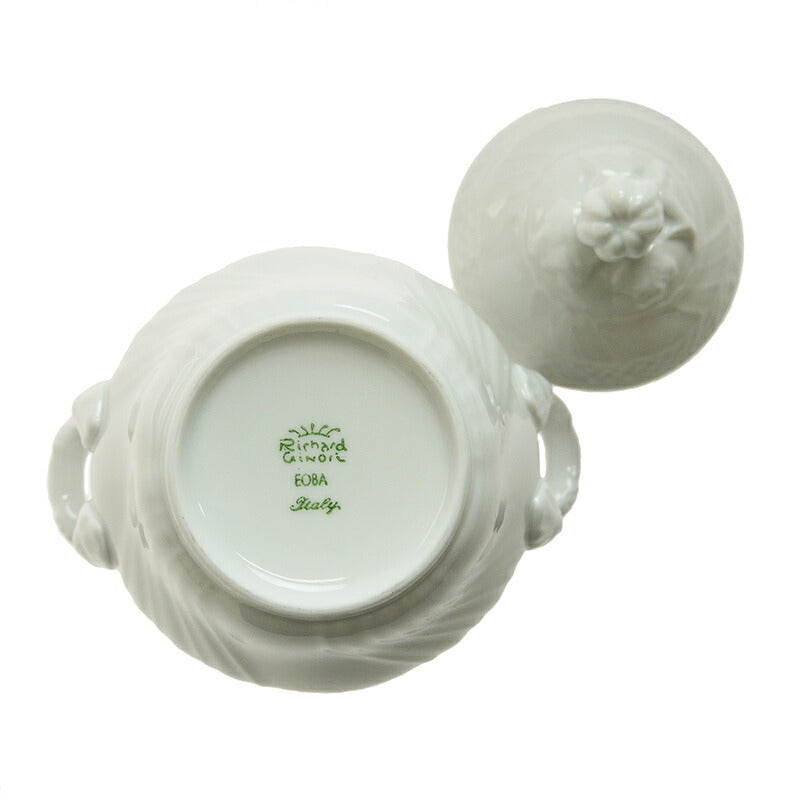 ジノリ 1735 ベッキオジノリホワイト シュガーポット [M] 02-4236 (旧リチャードジノリ)