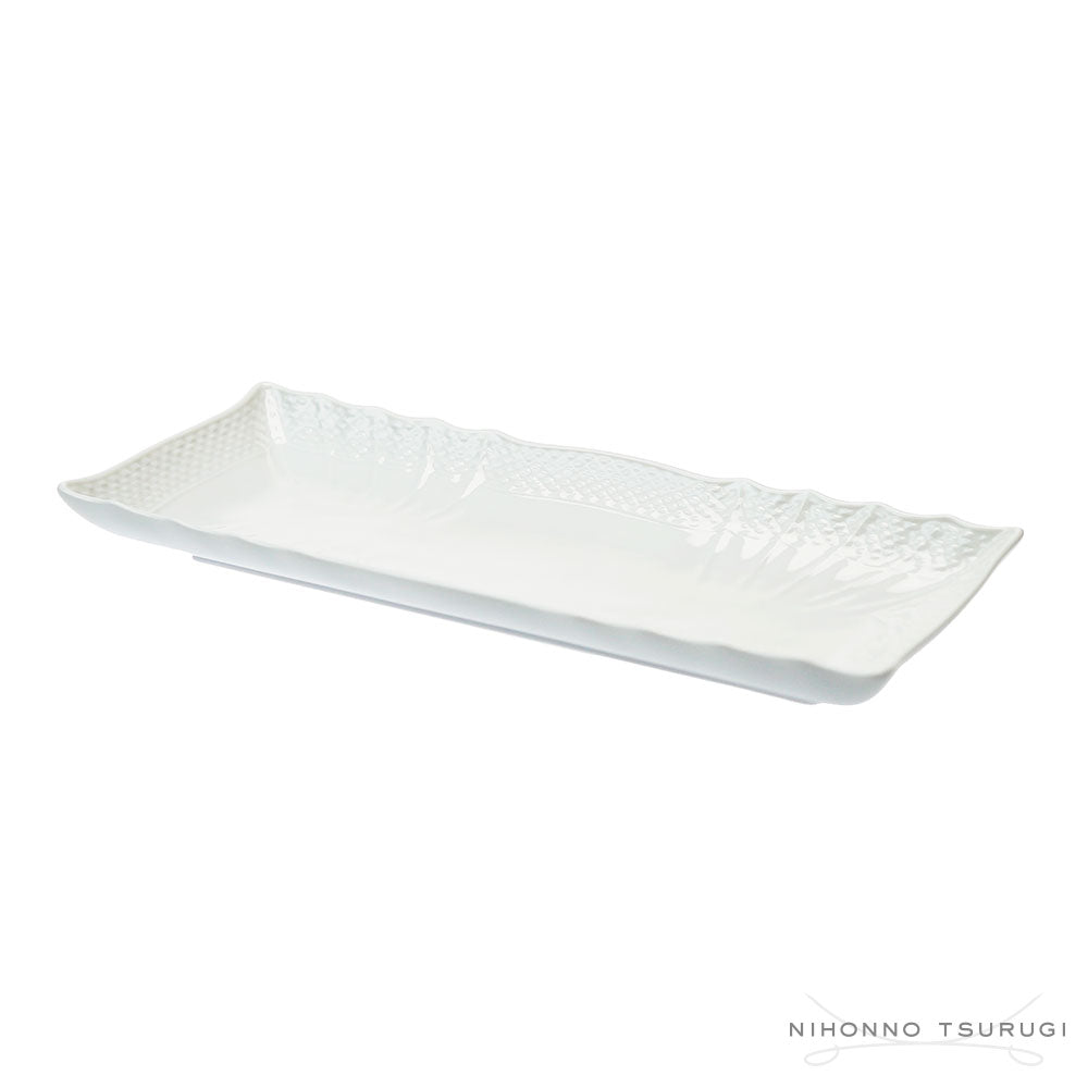 ジノリ1735 ベッキオジノリホワイト 長方形皿 28cmx12cm (旧リチャードジノリ)