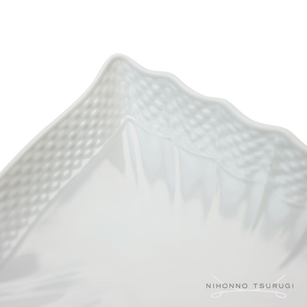 ジノリ1735 ベッキオジノリホワイト 長方形皿 28cmx12cm (旧リチャードジノリ)