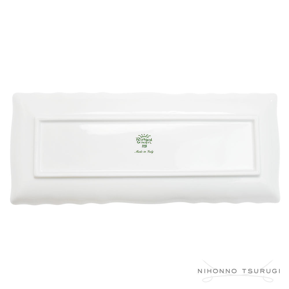 ジノリ1735 ベッキオジノリホワイト 長方形皿 28cmx12cm (旧リチャードジノリ)