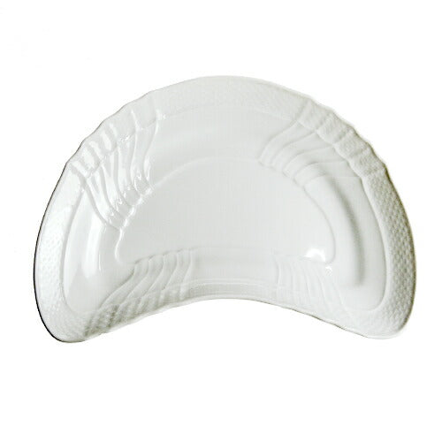 ジノリ1735 ベッキオジノリホワイト クレセント24cm (旧リチャードジノリ)