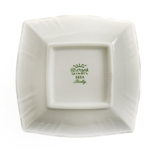 ジノリ1735 ベッキオジノリホワイト スクエアボウル[S] (旧リチャードジノリ)