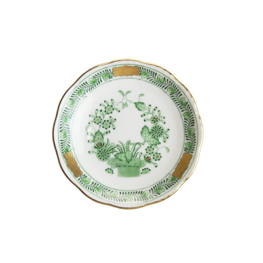ヘレンド (HEREND) FV インドの華グリーン ミニプレート8.5cm 335
