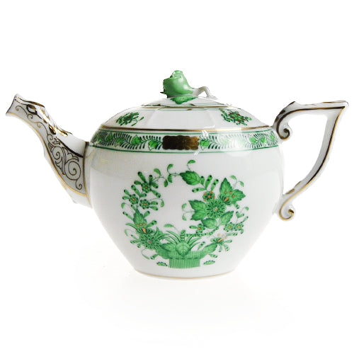 ヘレンド (HEREND) FV インドの華グリーン ティーポットミニ 608 400ml