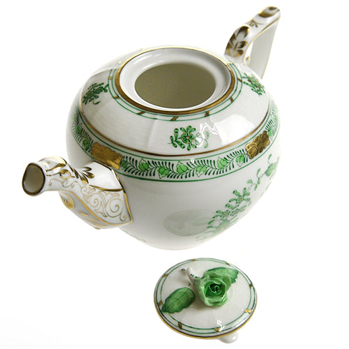 ヘレンド (HEREND) FV インドの華グリーン ティーポットミニ 608 400ml