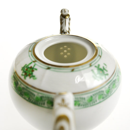 ヘレンド (HEREND) FV インドの華グリーン ティーポットミニ 608 400ml