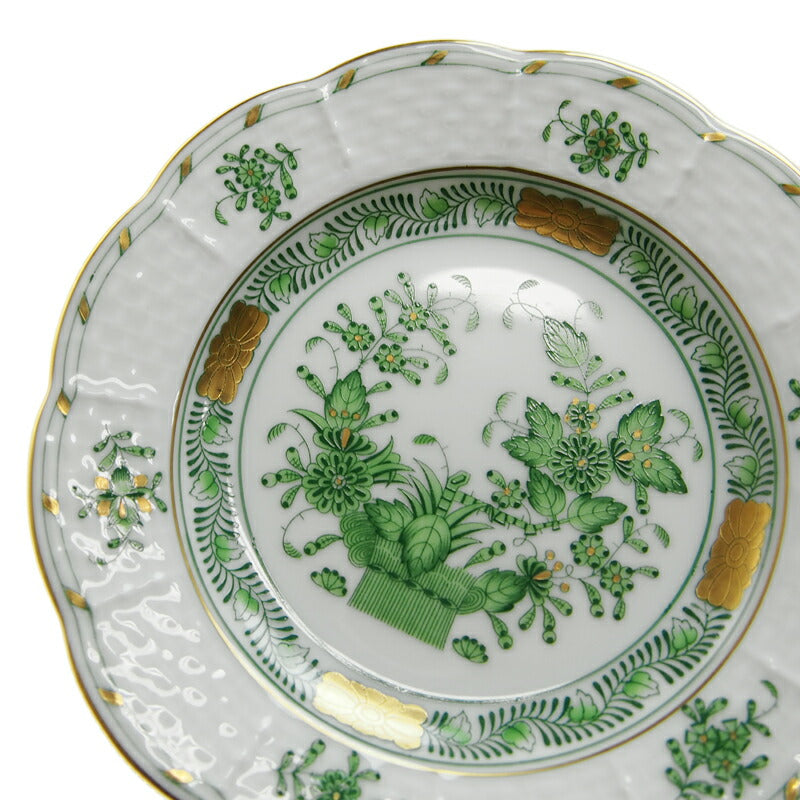 ヘレンド (HEREND) FV インドの華グリーン ミニプレート 12cm 512