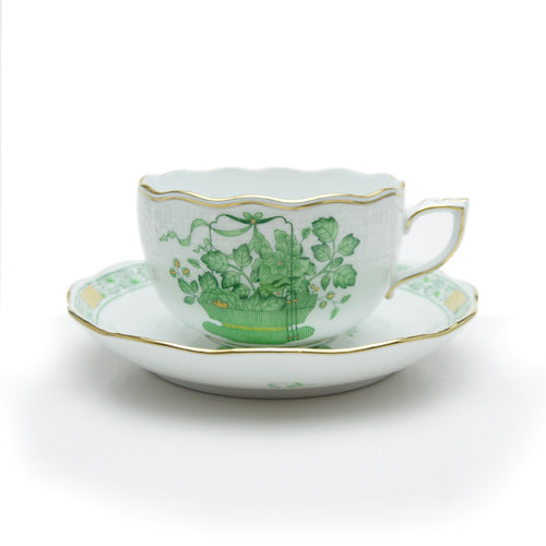 ヘレンド (HEREND) 清の花籠 CN ティーカップ＆ソーサー 724