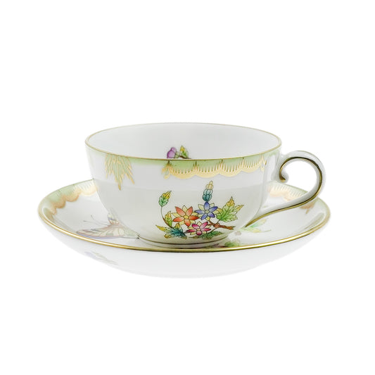 ヘレンド (HEREND) VBO ヴィクトリアブーケ モカ カップ＆ソーサー 271