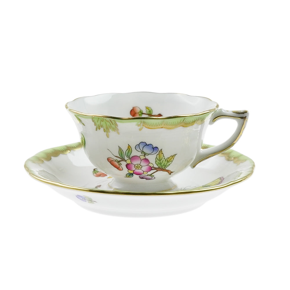 ヘレンド (HEREND) VBO ヴィクトリアブーケ モカ カップ&ソーサー 735